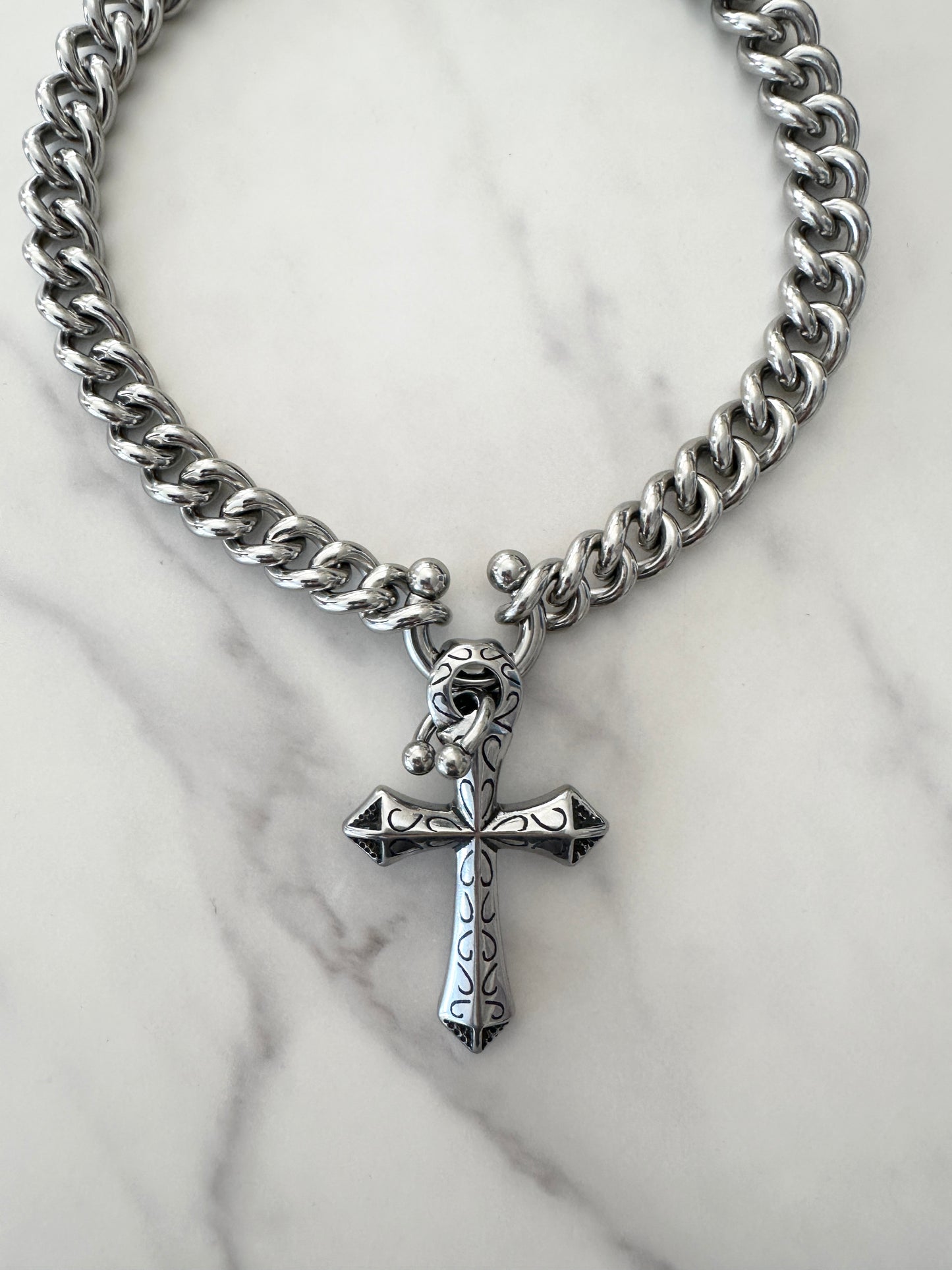 DOUBLE PIERCED CROSS