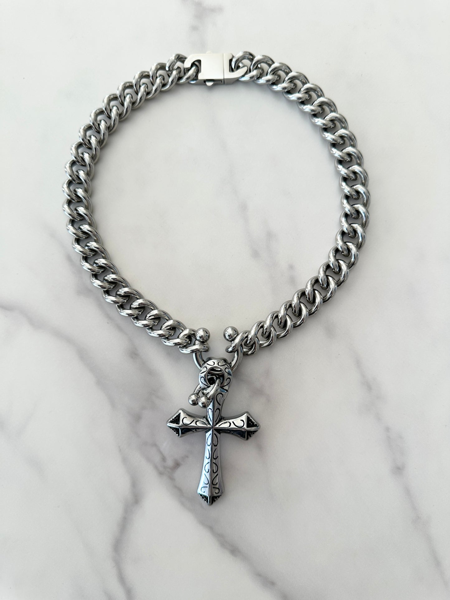 DOUBLE PIERCED CROSS