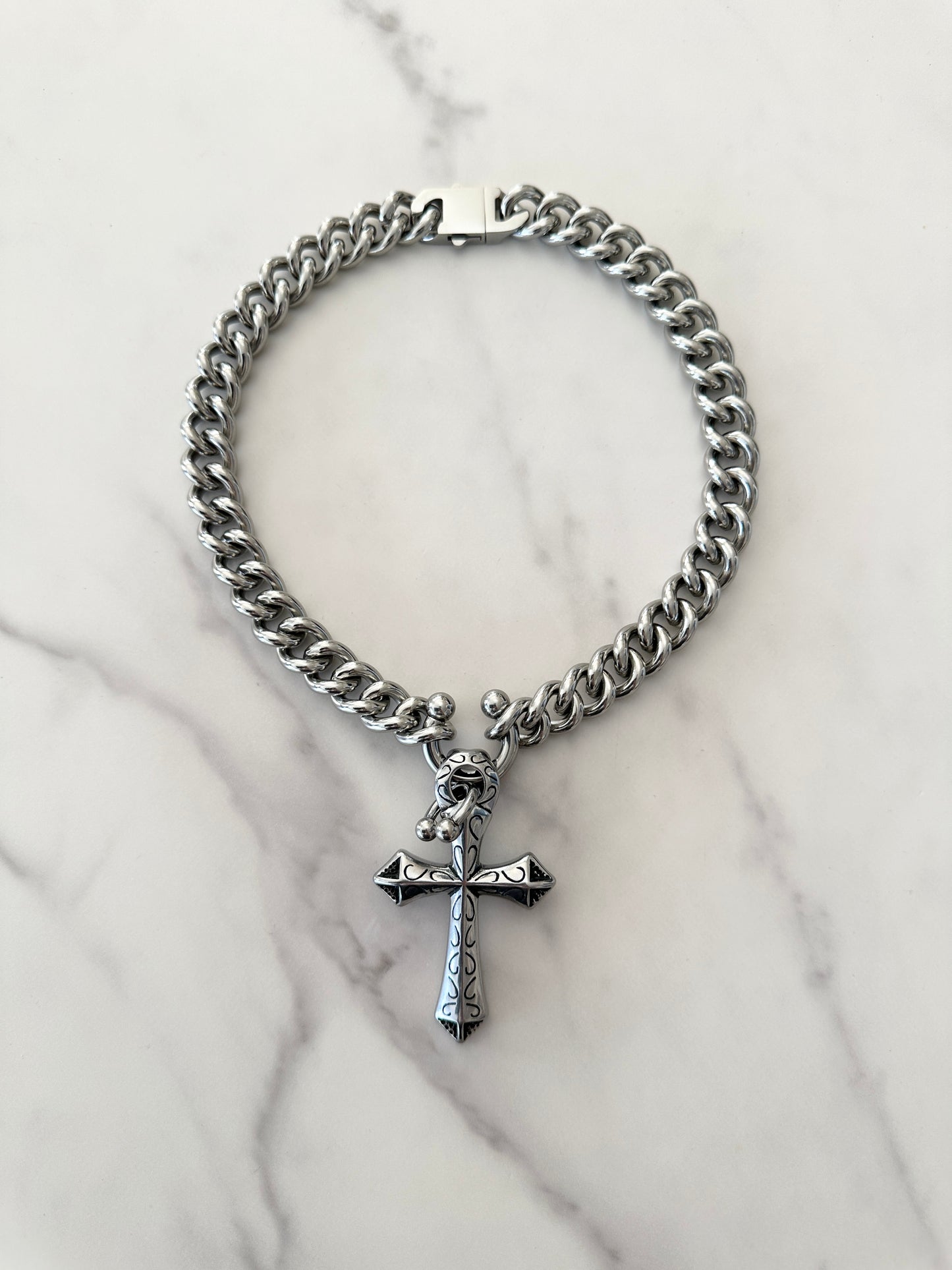 DOUBLE PIERCED CROSS