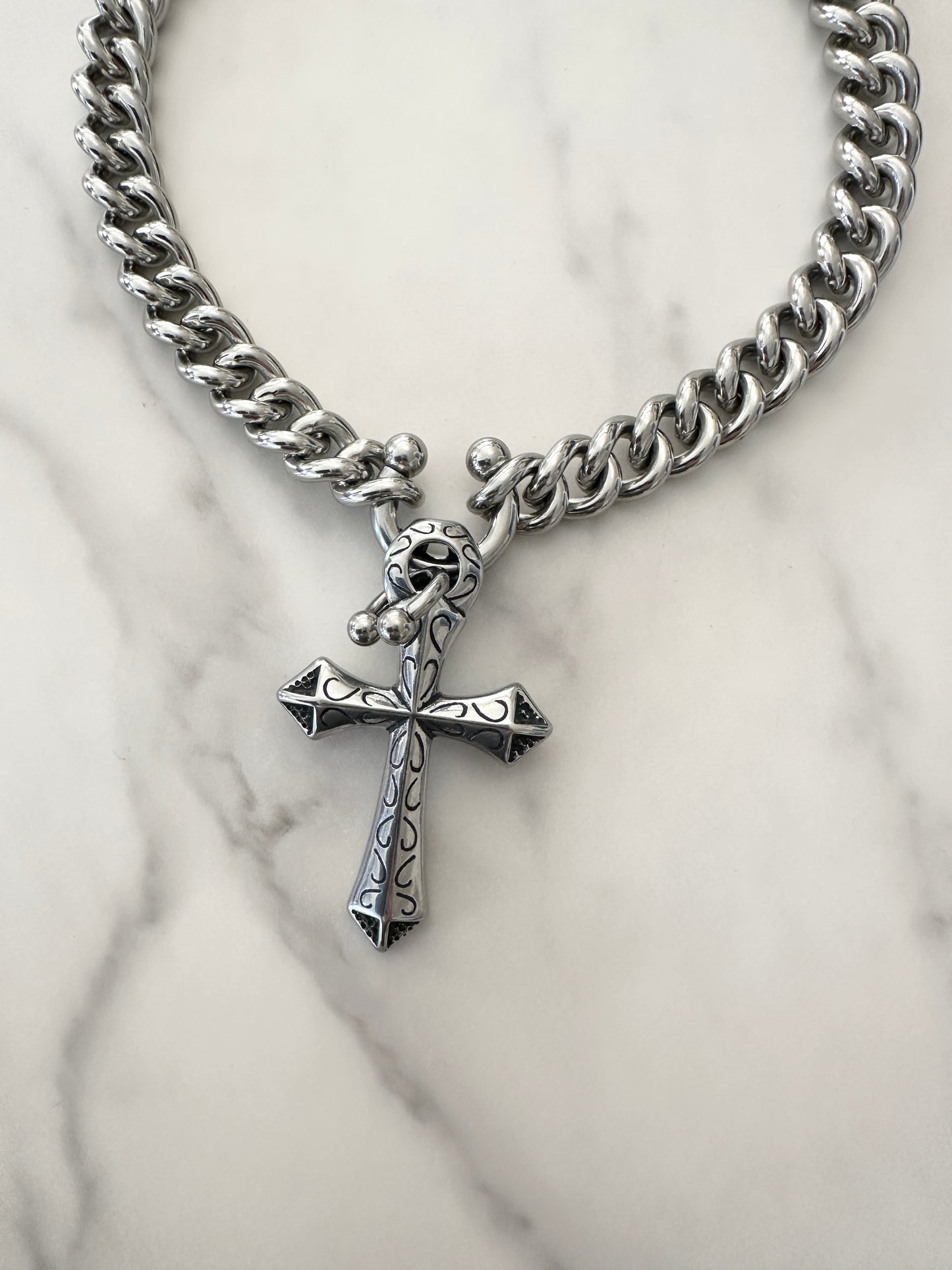DOUBLE PIERCED CROSS