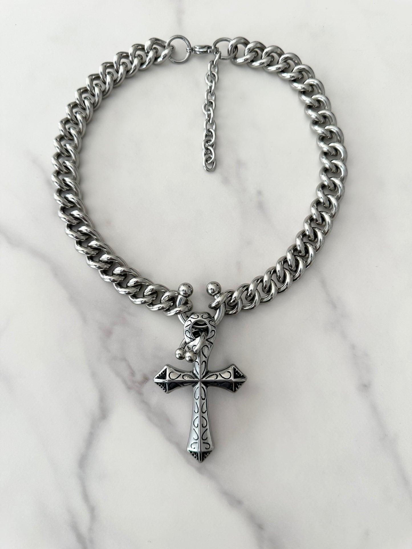 DOUBLE PIERCED CROSS