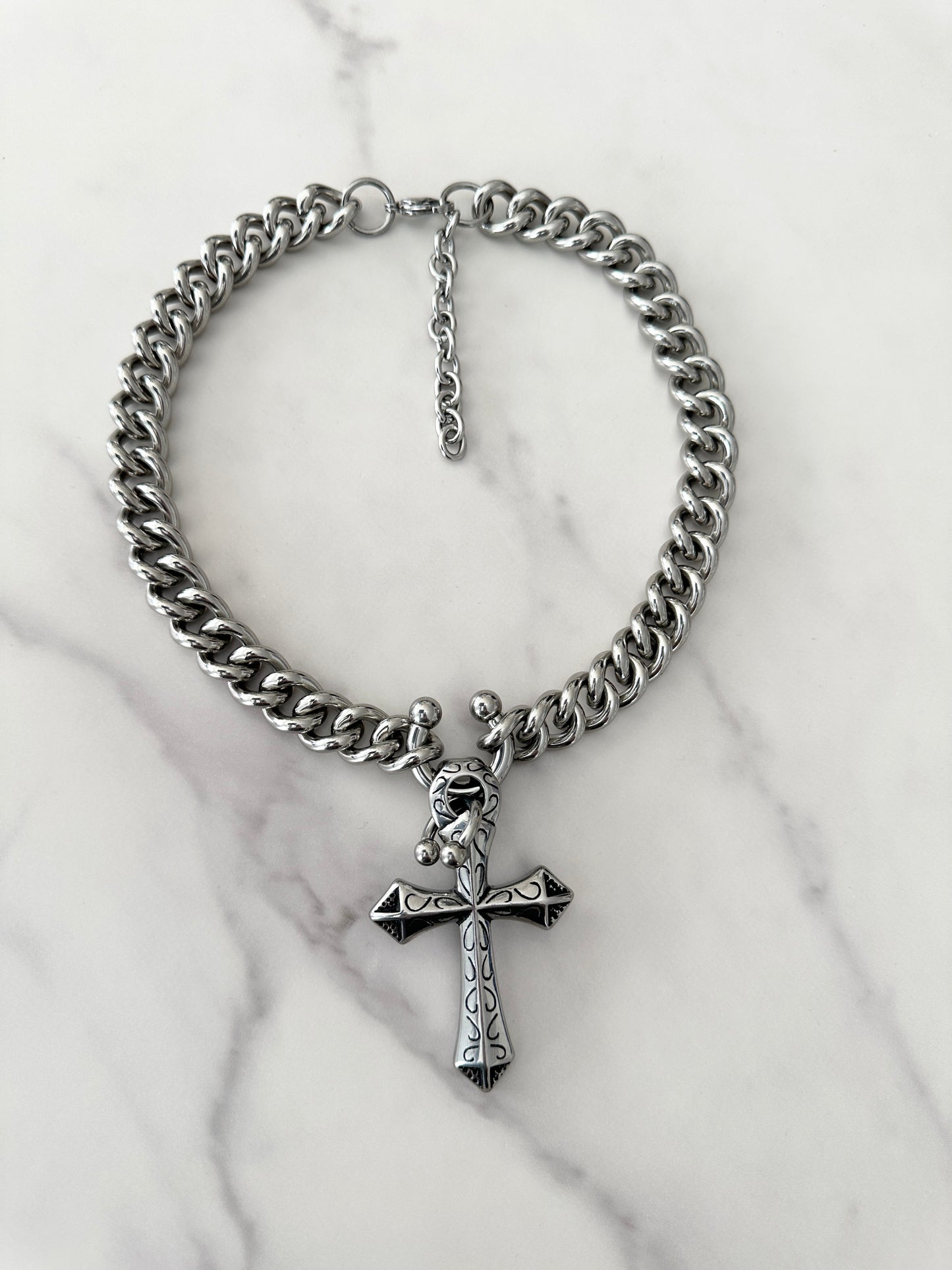 DOUBLE PIERCED CROSS