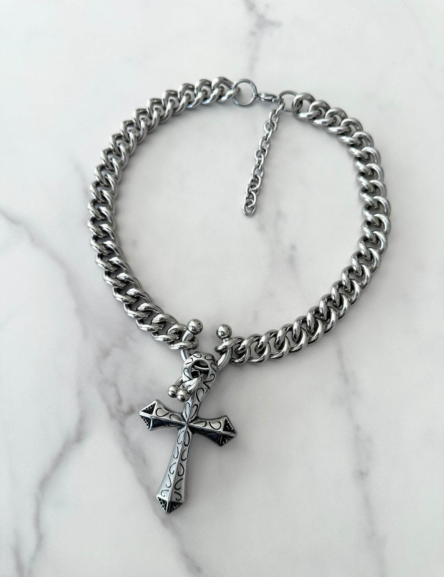 DOUBLE PIERCED CROSS