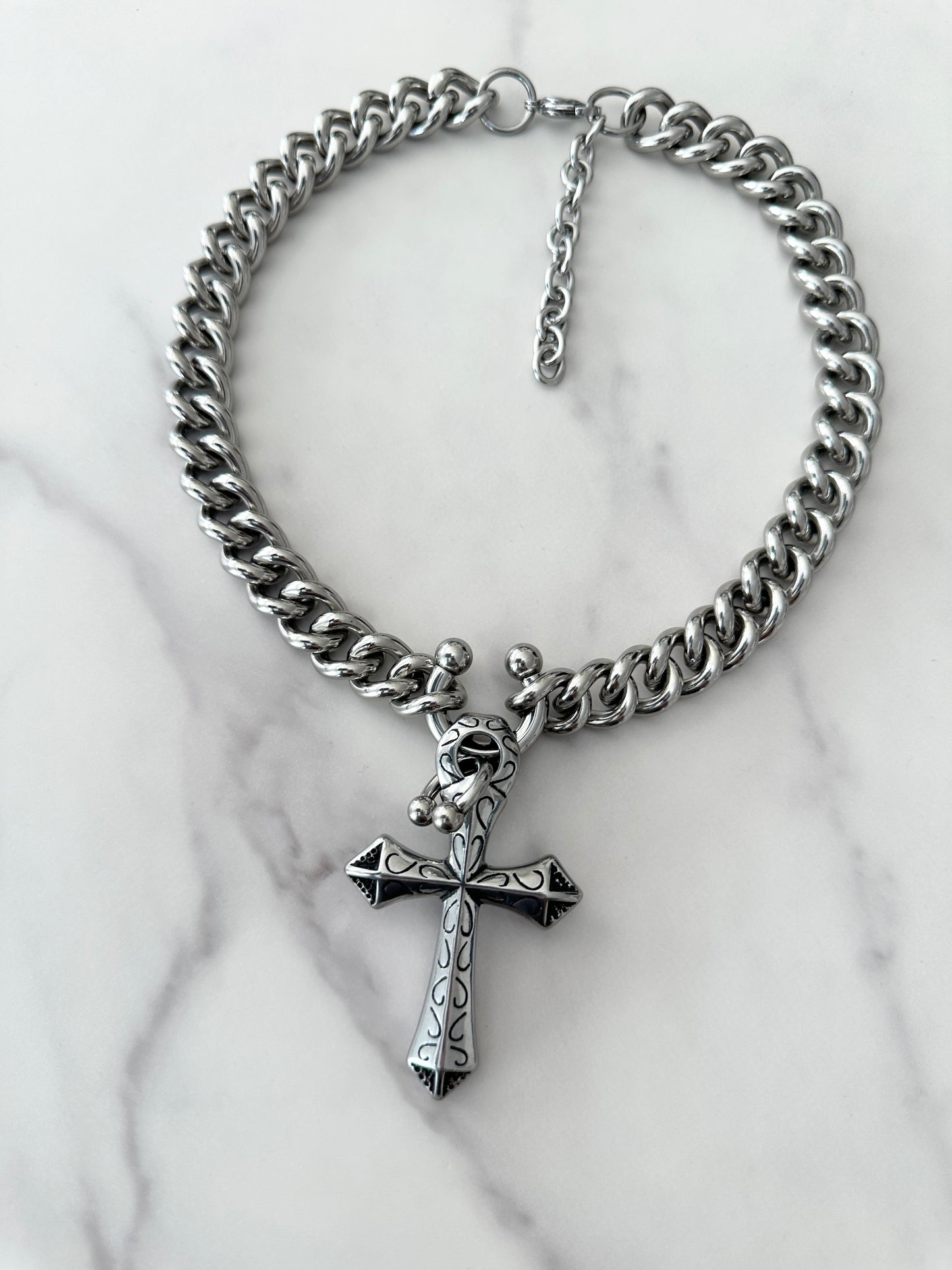 DOUBLE PIERCED CROSS